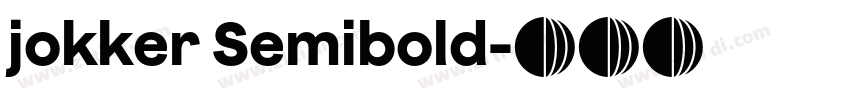 jokker Semibold字体转换